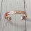 Women's Magnetic Copper Bracelet - Adjustable Floral Open-Ended Energy Bangle 2