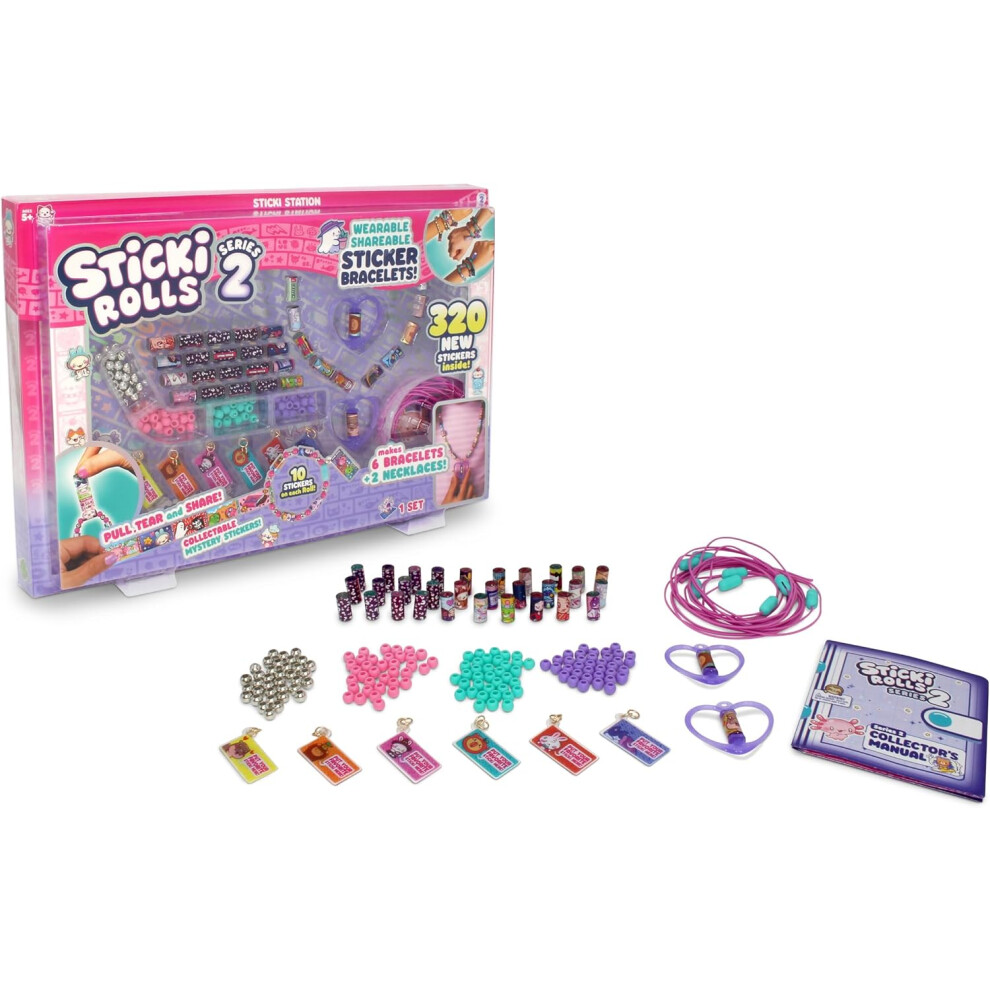 Character Options Sticki Rolls Station Series 2 Sticki Book Set For Girl