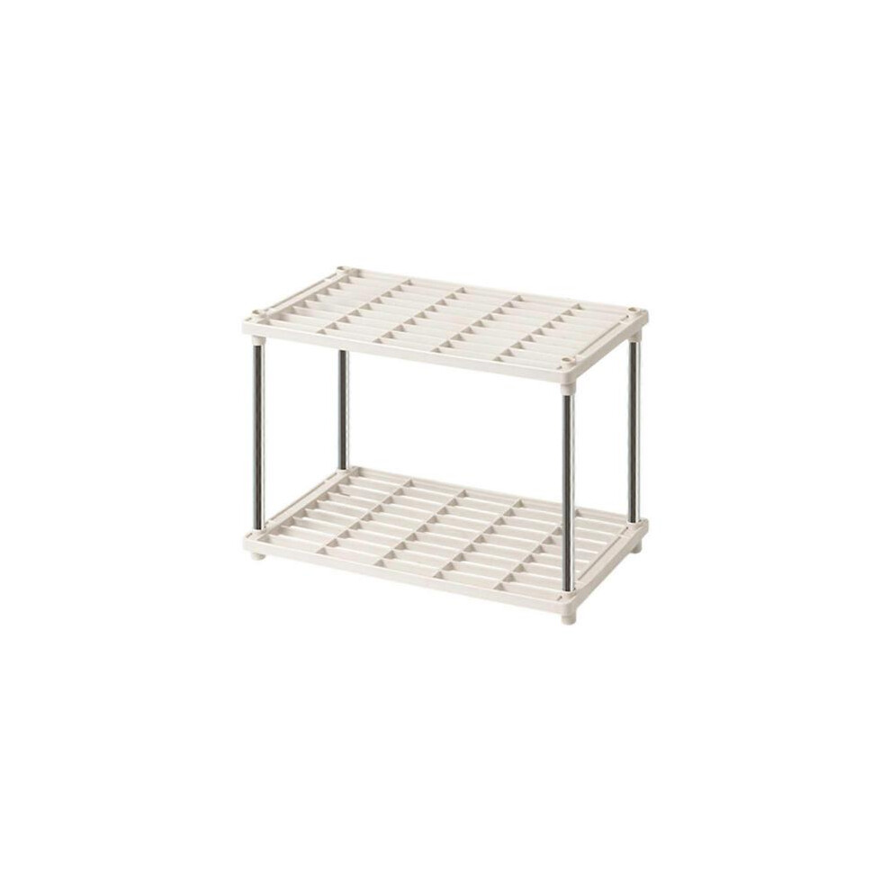 (A)Living 4 Shelf Shelf Ventilated Light Duty Storage Home Organizer With AShelves Basement White PUW0690