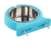 Crate Dog Bowl, Removable Stainless Steel Coop Cup Hanging Pet Cage Bowl Water Food Feeder for Dogs Cats Rabbits Puppy