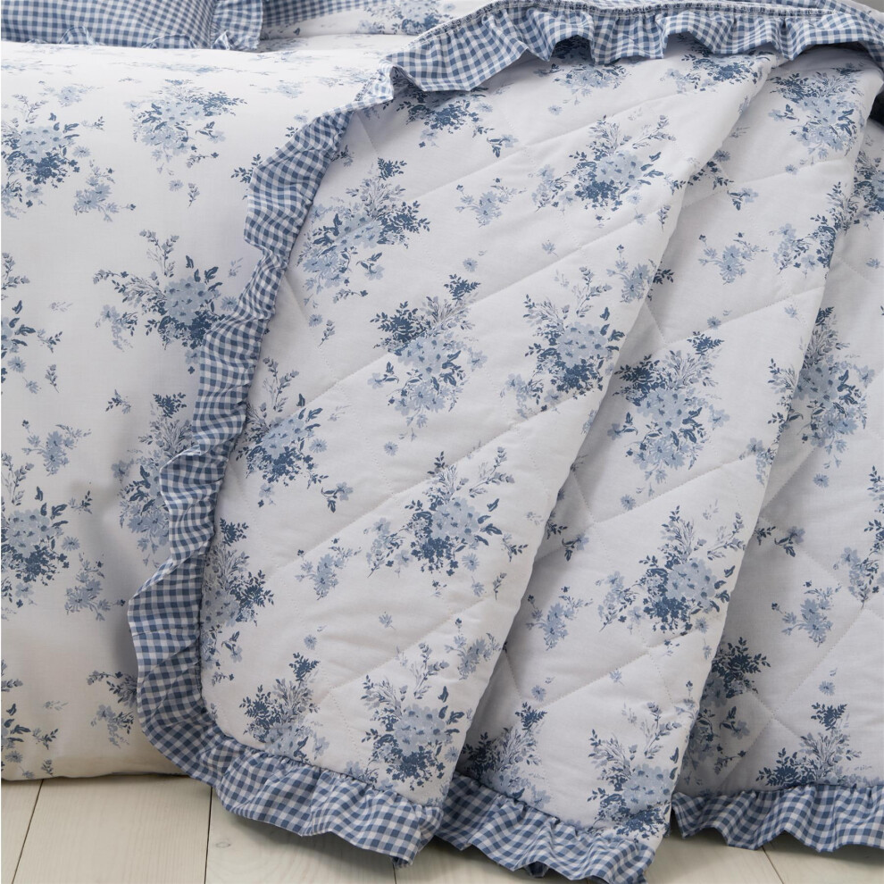 Catherine Lansfield Lucie Floral Bedspread Throw - Image 3