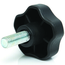 M10x25 Thermoplastic lobe knob (Zinc thread)