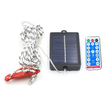 Corda luminosa a LED per campeggio con corda eolica bianca