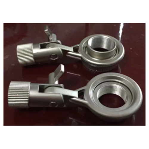 Zilveren metalen microfoonclip, microfoonbevestigingsbeugel, eenvoudige microfoonstandaard 2