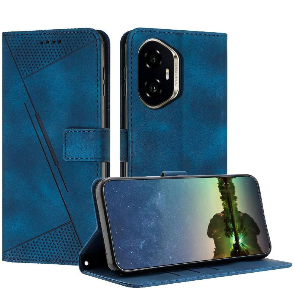 (Blue) Flip Case For Honor 400 Wallet Pu Leather Kickstand Card Insertion Blue 764563545063