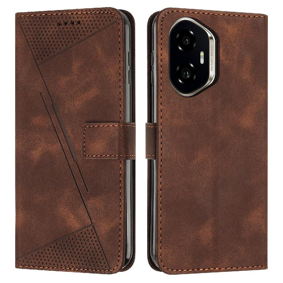 (Brown) Flip Case For Honor 400 Wallet Pu Leather Kickstand Card Insertion Brown 764563545049