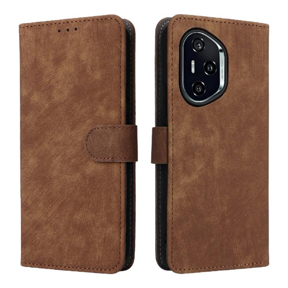 (Brown) Case For Honor 400 Card Slots Cover Pu Leather Flip Folio Wallet Magnetic Closure Rfid Blocking Brown 764563545094