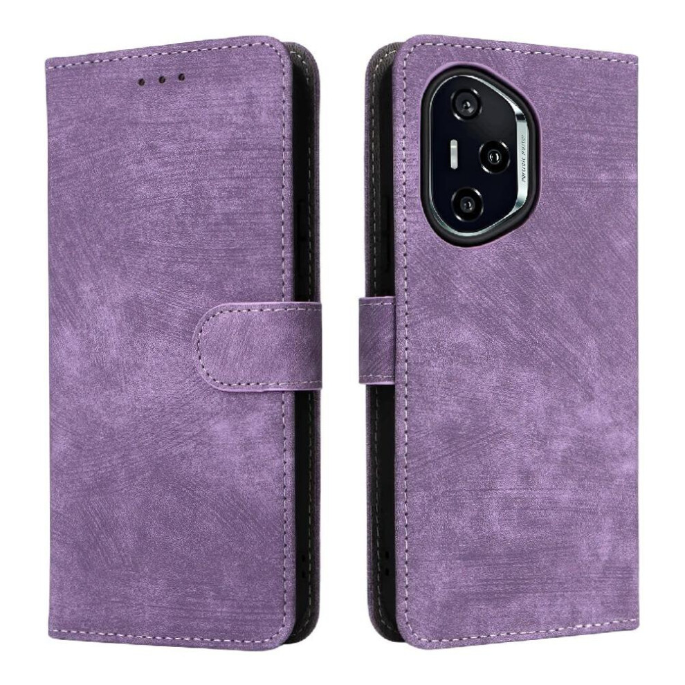 (Purple) Case For Honor 400 Card Slots Cover Pu Leather Flip Folio Wallet Magnetic Closure Rfid Blocking Purple 764563545100