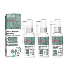 3x Tinnitus Ear Spray Ear Ringing Relieving Treatment Oil Ear Wax Cleaner Relieve Otitis Deafness Tinnitus Itching Earache