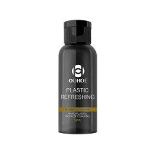 (50ml) Ouhoe Car Plastic Dashboard Panel Renovation Agent Cleaning Interior Dust-Proof Polishing Plastic Whitening Maintenance