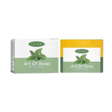 Ouhoe Mint Lemon Solid Soap Gentle Cleansing Body Moisturizing Skin Handmade Essential Oil Nourishing Bath Soap