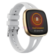 (Gray, S) Replacement For Fitbit Versa 3 / 4 Slim Silicone Sport Watch Band Soft Strap hot