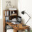 Homcom HOMCOM 120cm Computer Desk Bookshelf Writing Table 6 Shelves Brown 8
