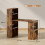Homcom HOMCOM 120cm Computer Desk Bookshelf Writing Table 6 Shelves Brown 3