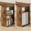 Homcom HOMCOM 120cm Computer Desk Bookshelf Writing Table 6 Shelves Brown 7