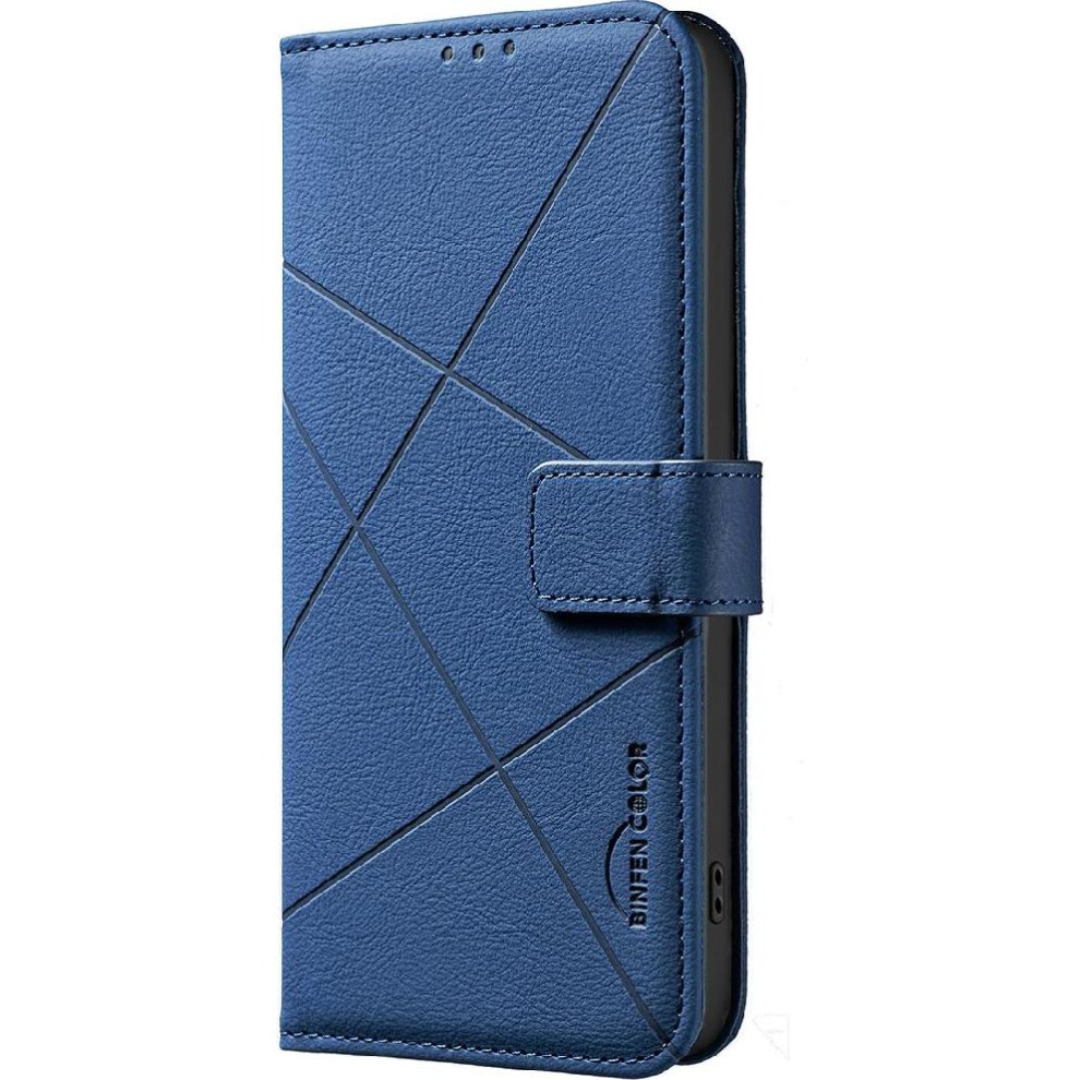 (Blue) Phone Case For Samsung Galaxy A54 5G Pu Leather Full Protection Flip Folio Card Slots Holder Magnetic Rfid Blocking Blue 764563545902