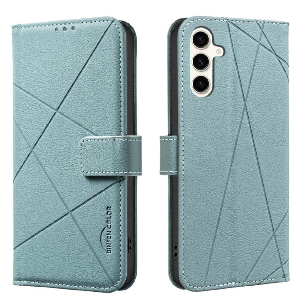 (Green) Phone Case For Samsung Galaxy A54 5G Pu Leather Full Protection Flip Folio Card Slots Holder Magnetic Rfid Blocking Green 764563545940