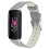 (Gray) For Fitbit Inspire 3 Slim Genuine Leather Wristband Band Replacement Strap 1