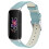 (Gray) For Fitbit Inspire 3 Slim Genuine Leather Wristband Band Replacement Strap 6
