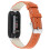 (Gray) For Fitbit Inspire 3 Slim Genuine Leather Wristband Band Replacement Strap 4