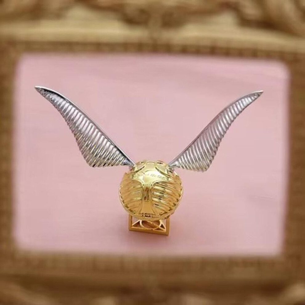(as the picture, Silver Wings B) Golden Snitch Jewelry Box Organizer Ring Box Proposal Wedding Souvenirs Creative Jewelry Boxes Storage Girlfriend Birthday Gift