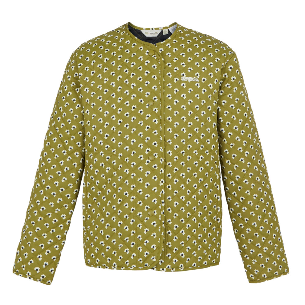 (12 UK, Clover Green) Regatta Womens/Ladies Orla Kiely Daisy Quilted Jacket