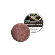 Ouhoe Polygonum Multiflorum Shampoo urishes Hair Roots Repair Damaged Scalp Sooty Black Hair Soft Solid Shampoo 9471358358371