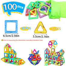 Bruppi Magnetici Di Grandi Dimensioni - Costruttore Educativo 3D SEME IST Per L'apprendimento E Regali Di Compleanno Con Colore Casuale