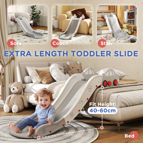 (Grey) AIYAPLAY Kids Slide for Bed, Sofa, Easy to Assemble 2