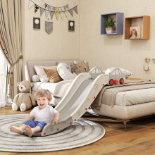 (Grey) AIYAPLAY Kids Slide for Bed, Sofa, Easy to Assemble