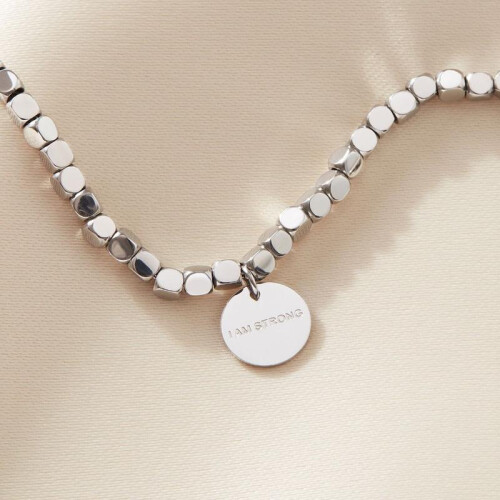 (Default) 'I am strong' Engraved Tennis Bracelet 2