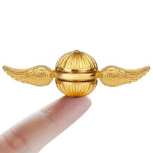 (Golden, one-size) Wing Design Fidget Spinner Toy, Finger Spinning Toy, Anxiety & Stress Relief Fidget Toy For Teenagers And Adults