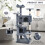 (Default) Large Cat Tree Activity Centre Multilevel Scratching Post 138cm Climbing Tower 6