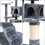(Default) Large Cat Tree Activity Centre Multilevel Scratching Post 138cm Climbing Tower 2