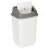 (White) 50L Plastic Recycling Bins with Swing Lids Smooth 2