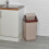 (White) 50L Plastic Recycling Bins with Swing Lids Smooth 7