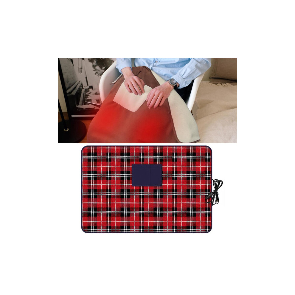 Couverture chauffante électrique USB pour voiture, châle chauffant, pliable