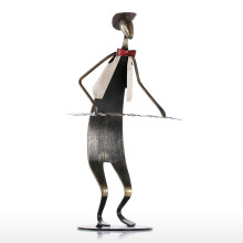 Cowboy Band Guitar Music Metal Sculpture Käsintehty kitara