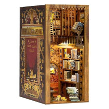 Livro de quebra-cabeças de madeira 3D faça você mesmo