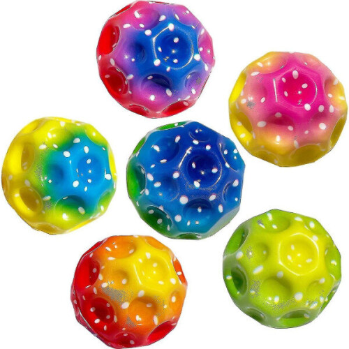 Pacote com 6 bolas infláveis astronômicas, bolas infláveis de borracha com tema espacial, bolas espaciais