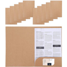 Balenie 10 ks na papier A4 Držiak na obchodné správy hnedý Peňaženka Foolscap