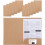 Lot de 10 chemises en papier format A4 marron, porte-documents d'affaires 1