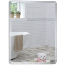 Espelho de parede retangular simples e elegante para banheiro - montado na parede (60 cm x 50 cm)