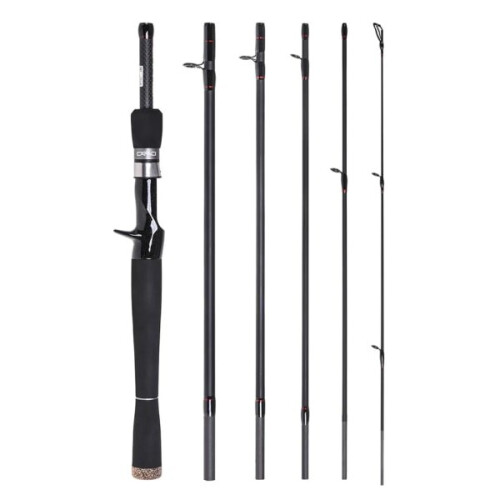 Canne à pêche spinning et casting en carbone 6 sections de 2,1 m/2,4 m, Luya