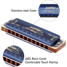 Harmonica Oriental Ding 10 trous Blues Blues pour adultes et débutants