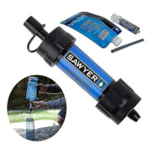 Mini sistema di filtraggio dell'acqua portatile con cannucce per la purificazione dell'acqua di sopravvivenza
