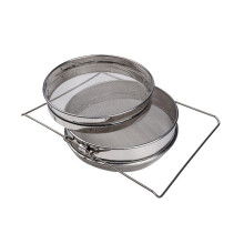 Filtro per miele a doppio strato in acciaio inossidabile retrattile per apicoltura