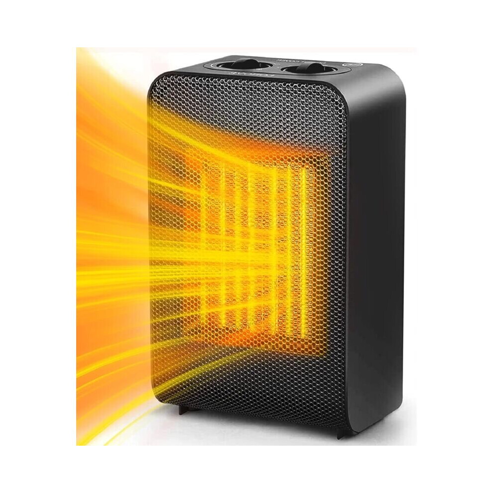Mini radiateur soufflant en céramique à économie d'énergie avec chauffage rapide en 2 secondes, anti-basculement