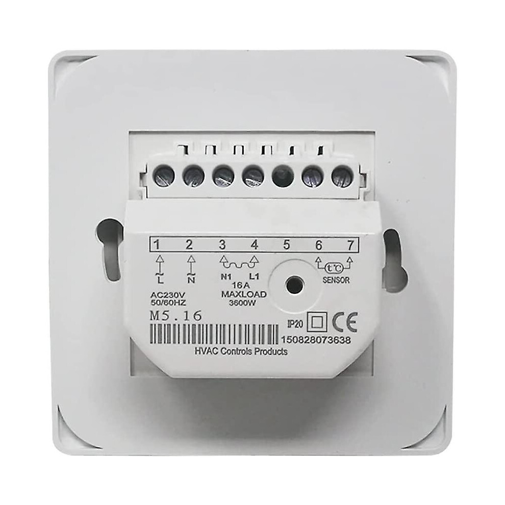 Filtre de hotte Thermostat de chauffage au sol électrique manuel avec sonde AC 220v 16a, thermostat de chauffage
