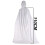 Fato unissex com capuz e comprimento total Branco 110cm 1